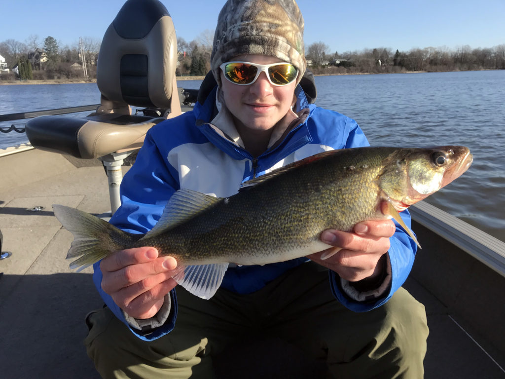 Spring Fishing on the Fox River in De Pere, WI